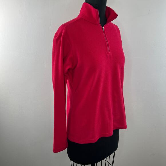 PATAGONIA Red Better Sweater Quarter-Zip Mock Neck Fleece Classic Size Medium M - Picture 4 of 9
